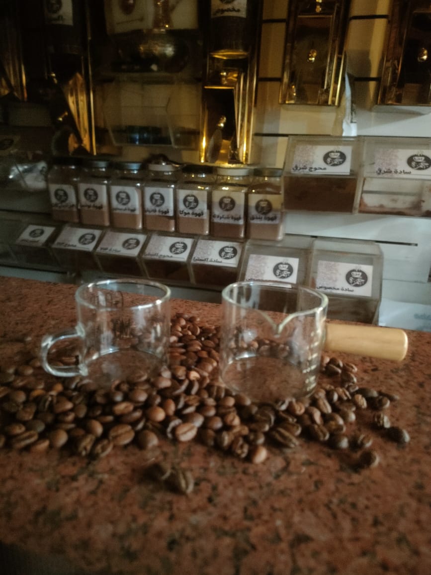 طقم كنكة وفنجان زجاج حراري